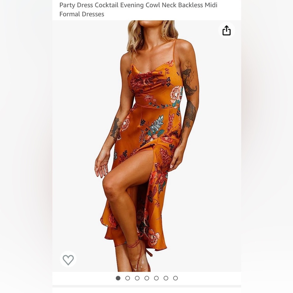 Floral spaghetti strap dress